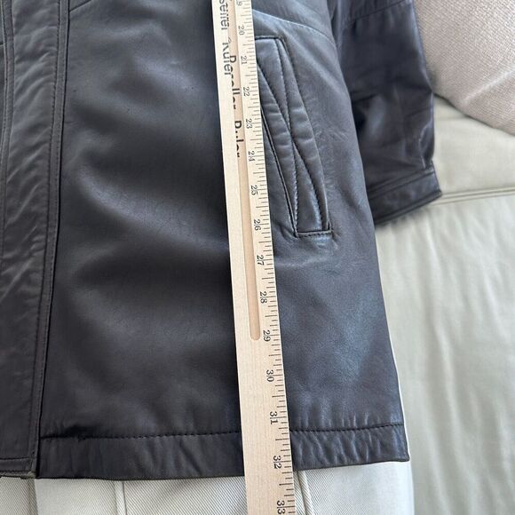 Vintage Leather Oversized Jacket - Picture 11 of 12